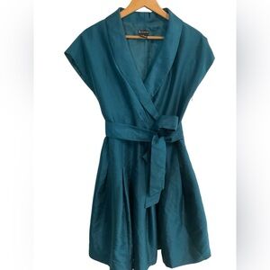 New Directions Teal Midi Dress